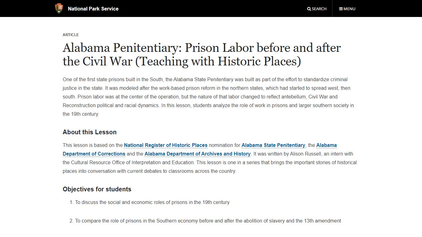 Alabama Penitentiary: Prison Labor before and after the Civil War ...