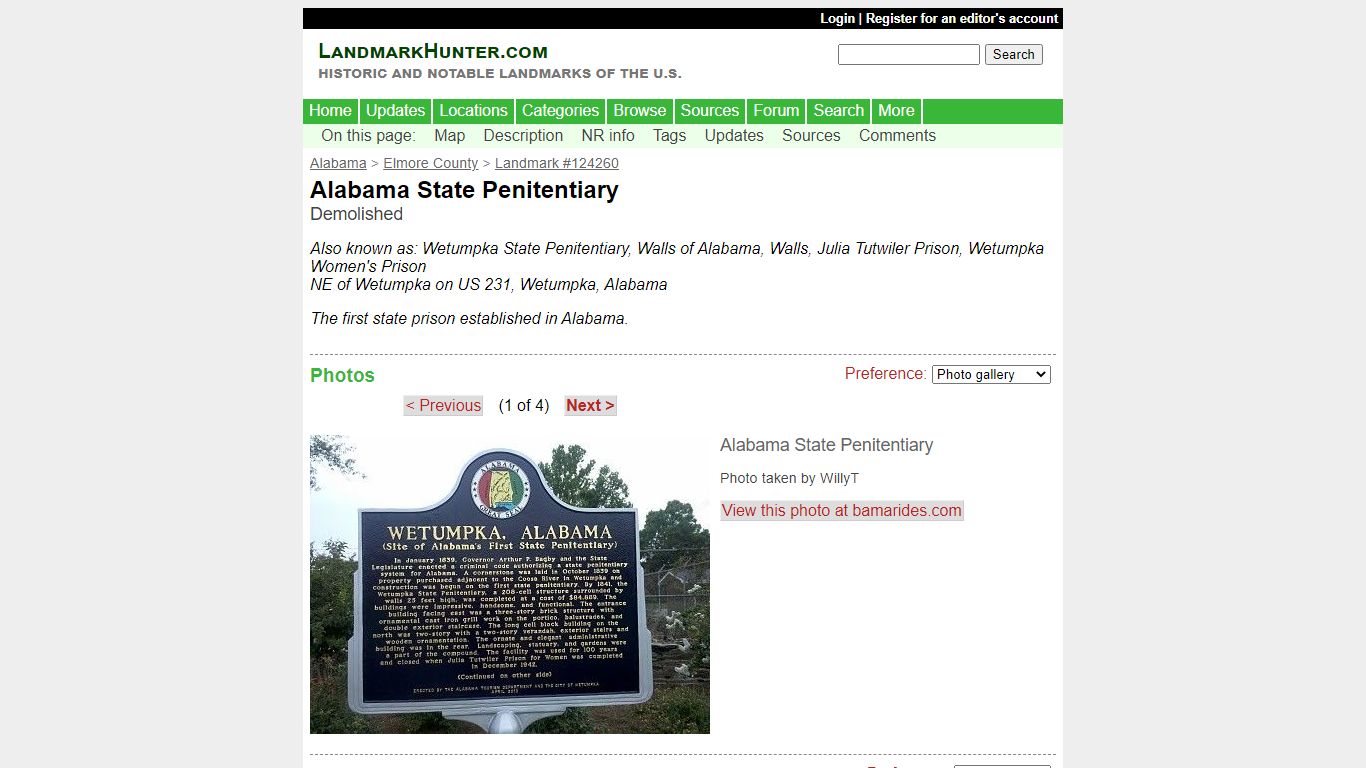 LandmarkHunter.com | Alabama State Penitentiary